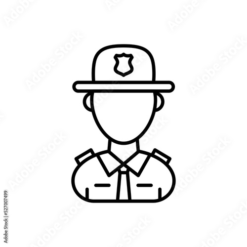 State Trooper icon in vector. Logotype