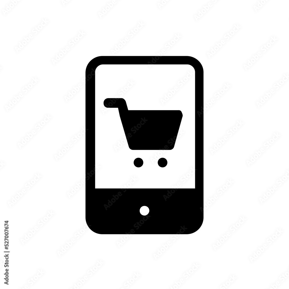 online shop glyph icon