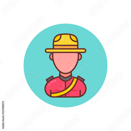 Mounted Police icon in vector. Logotype