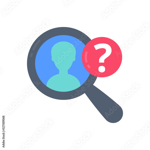 Suspect icon in vector. Logotype