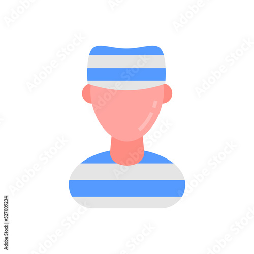 Prisoner icon in vector. Logotype