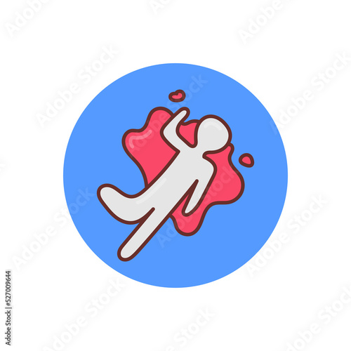 Murder icon in vector. Logotype