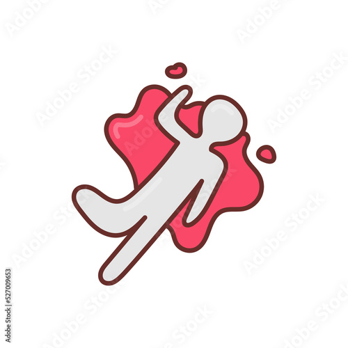 Murder icon in vector. Logotype