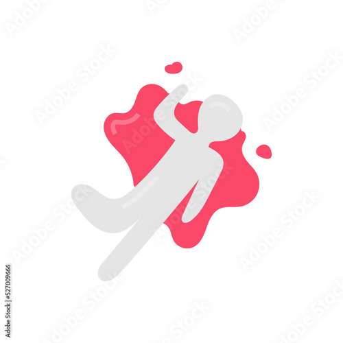 Murder icon in vector. Logotype