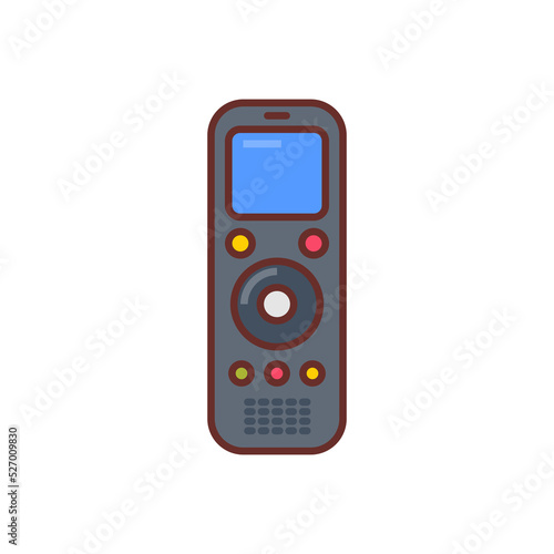 Voice Recorder icon in vector. Logotype photo
