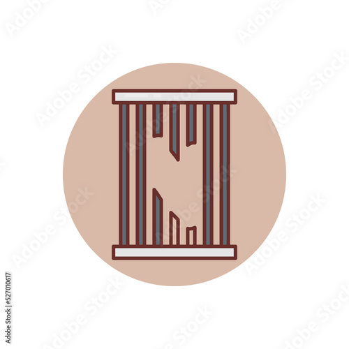 Escape icon in vector. Logotype