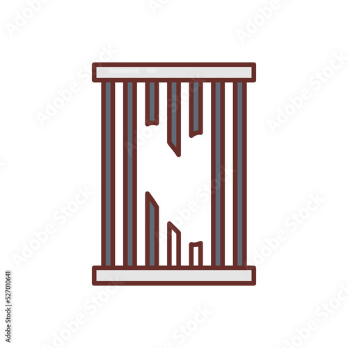 Escape icon in vector. Logotype photo
