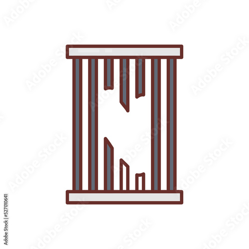 Escape icon in vector. Logotype