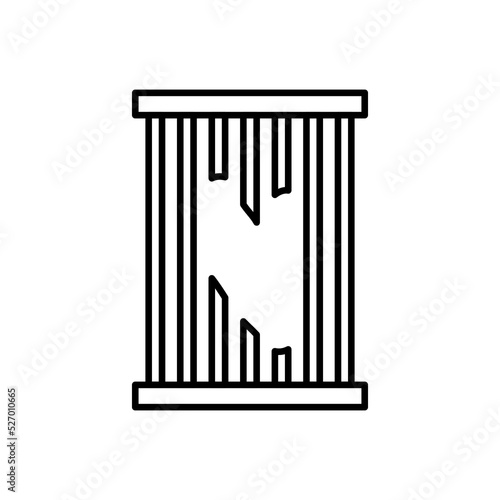 Escape icon in vector. Logotype