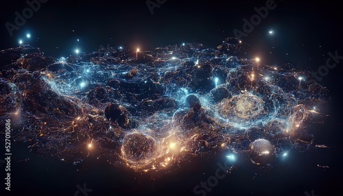 Abstract space background. ...
