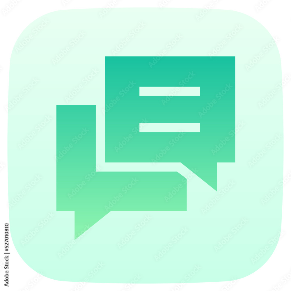 chat flat gradient icon chat flat gradient icon
