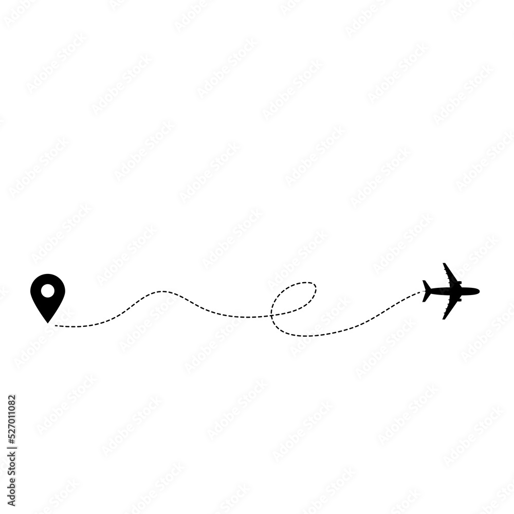 Fototapeta premium International travel by passenger plane, shipping by plane