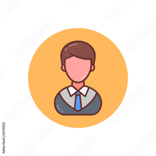 Male Lawyer icon in vector. Logotype