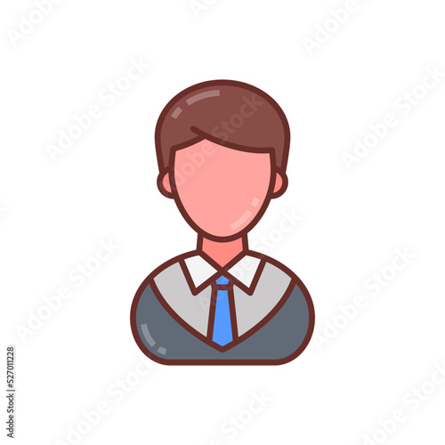Male Lawyer icon in vector. Logotype
