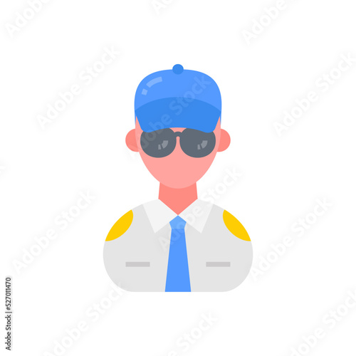 Security Guard Male icon in vector. Logotype