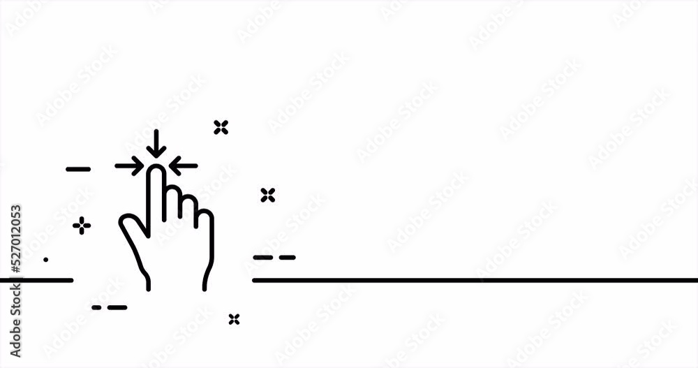 Zoom button. Arrows, zoom in, make full screen, hide, close, exit full screen, decrease. Window work concept. One line drawing animation. Motion design. Animated technology logo. Video 4K Zoom button. Arrows, zoom in, make full screen, hide, close, exit full screen, decrease. Window work concept. One line drawing animation. Motion design. Animated technology logo. Video 4K