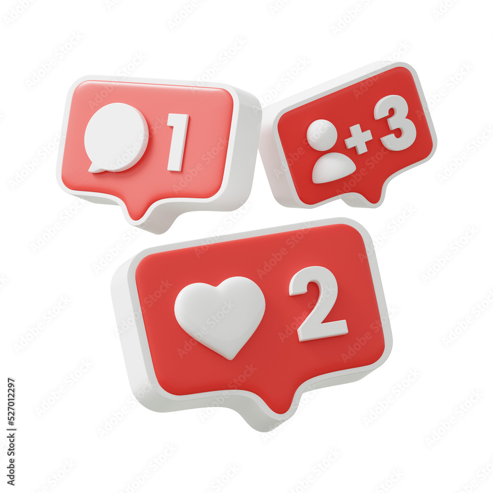Likes button bubble minimal isolated 3d render illustration Likes button bubble minimal isolated 3d render illustration