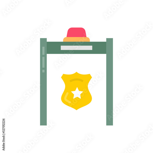 Security Checkpoint icon in vector. Logotype