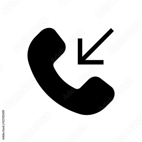 incoming call glyph icon