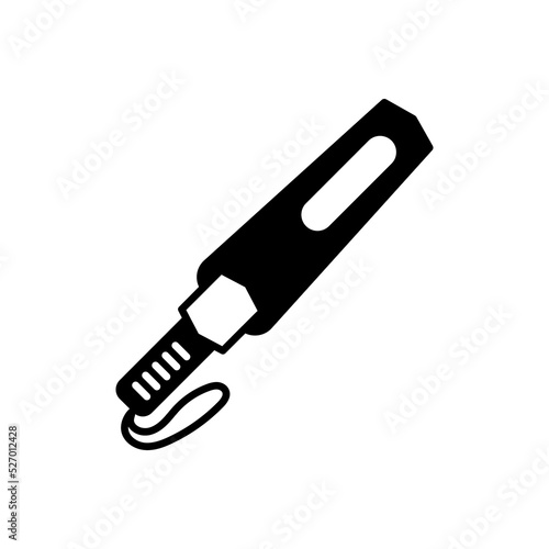 Hand Held Metal Detector icon in vector. Logotype