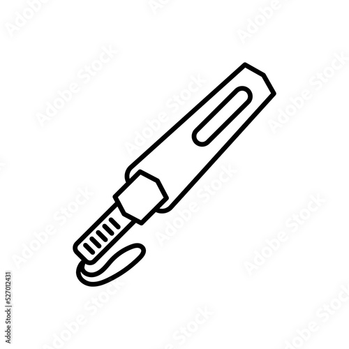 Hand Held Metal Detector icon in vector. Logotype
