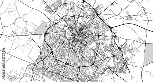 Urban vector city map of Lexington, Kentucky , United States of America photo