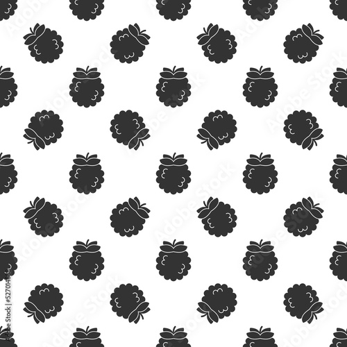 Black custard apple seamless pattern background.