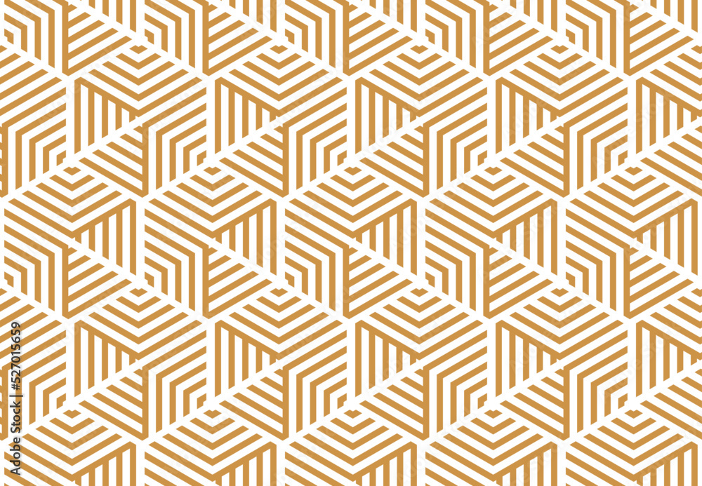Abstract geometric pattern with stripes, lines. Seamless vector background. White and gold ornament. Simple lattice graphic design Abstract geometric pattern with stripes, lines. Seamless vector background. White and gold ornament. Simple lattice graphic design