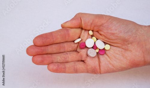 pills in hand