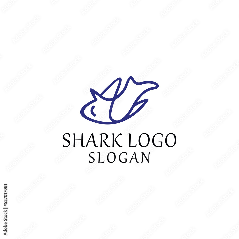 Shark logo icon vector image