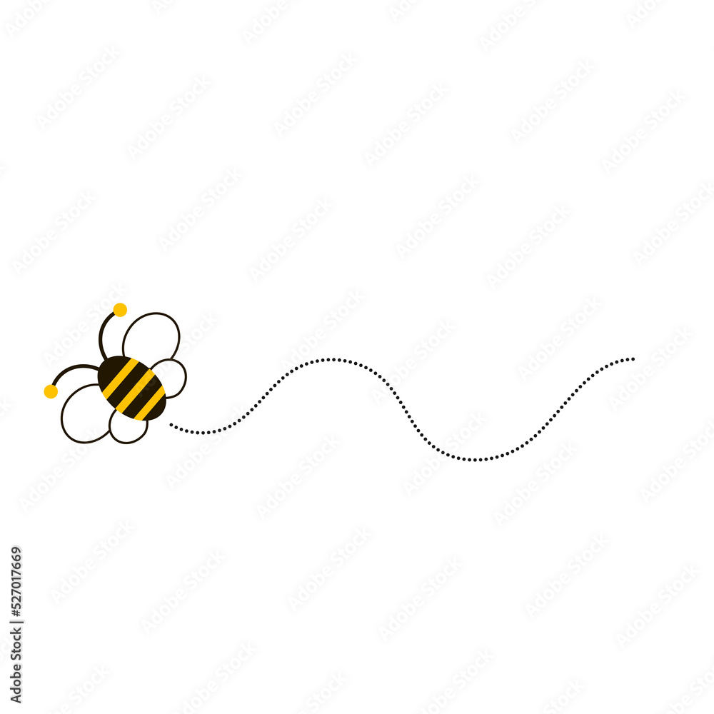 Obraz premium Different bee and honeycomb vector and icon