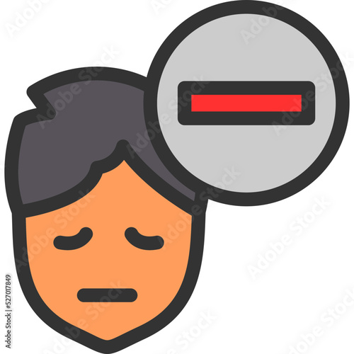 Negative Thinking Icon