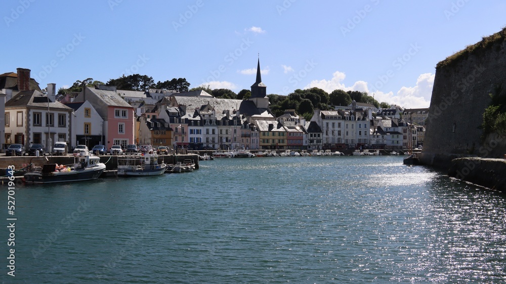 Naklejka premium view of the old town in Le Palais, Belle Ile, Brittany