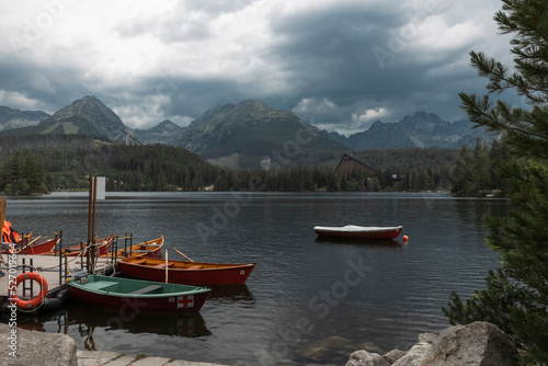 Raining day over the lake in National Park, Slovakia © HHalyna_ph