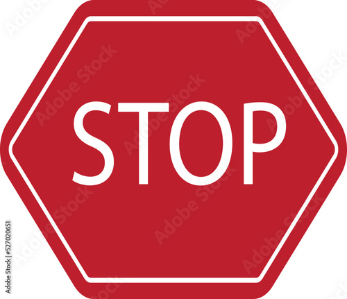 Vector Stop Sign Icon wall