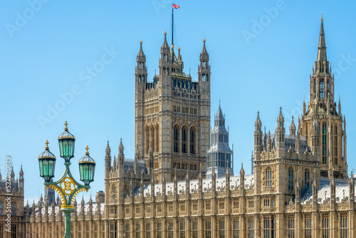 Fototapeta The Houses of Parliament in Westminster palace in London, UK