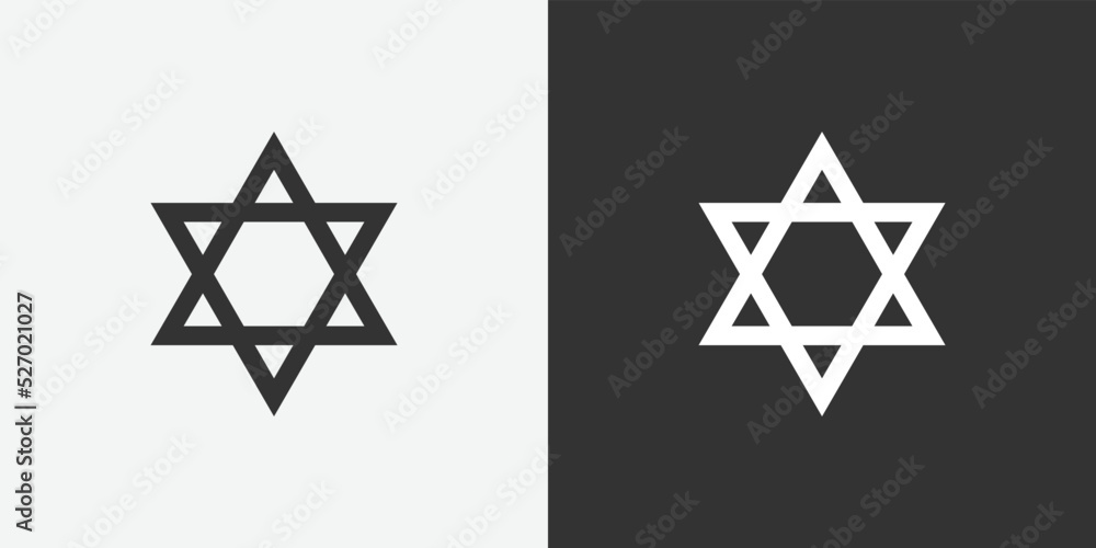 Star of David, the national symbol of the State of Israel icon. Star of David. jewish star shield background Star of David, the national symbol of the State of Israel icon. Star of David. jewish star shield background