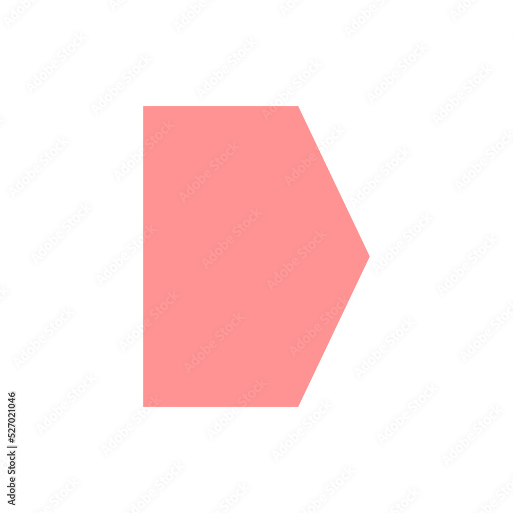 pink arrow shape
pink arrow shape