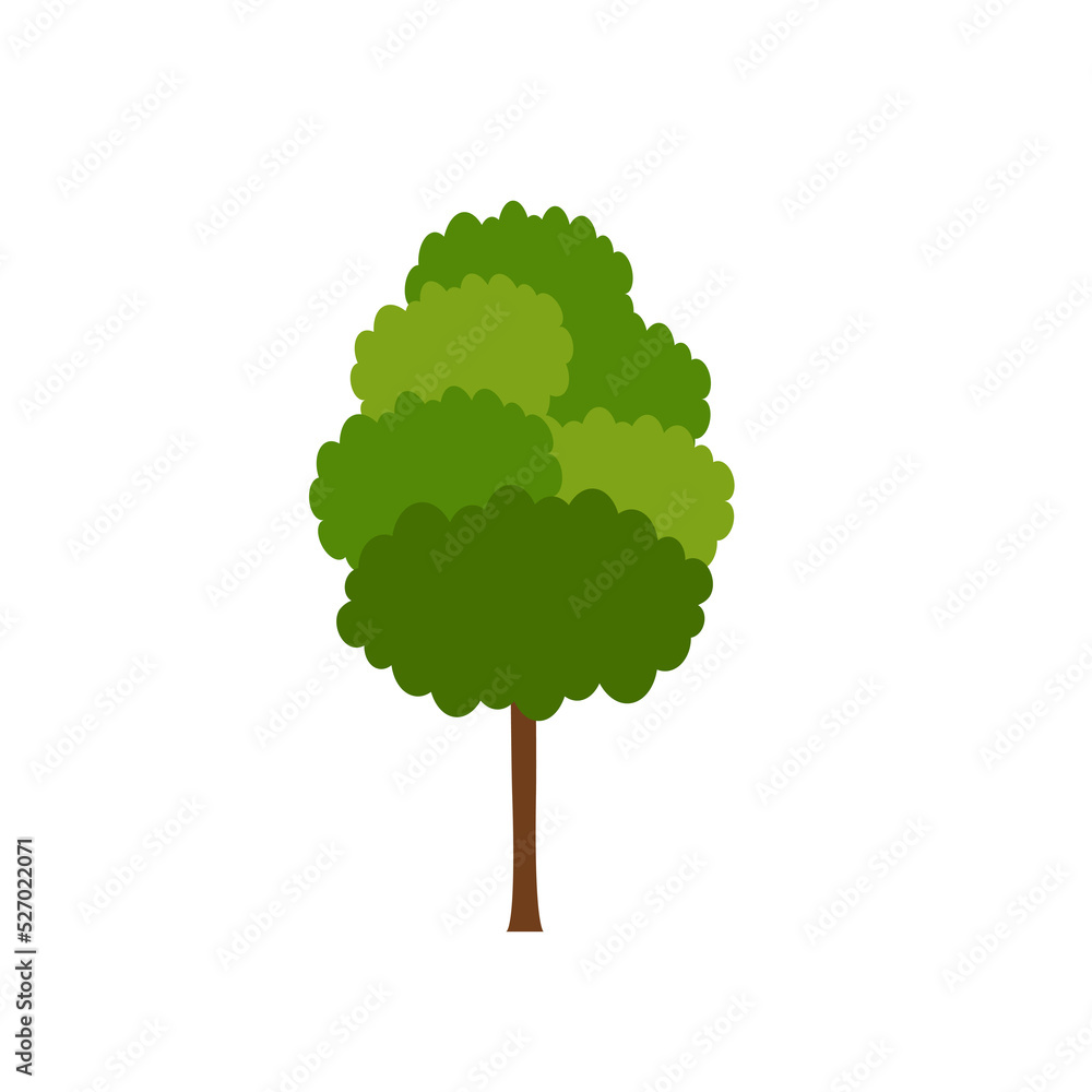 Green fertile trees in a variety of forms on the White Background. Set of various tree sets. Trees for decorating gardens and home designs. vector illustration and icon Green fertile trees in a variety of forms on the White Background. Set of various tree sets. Trees for decorating gardens and home designs. vector illustration and icon