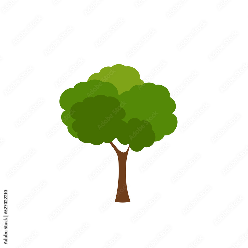 Green fertile trees in a variety of forms on the White Background. Set of various tree sets. Trees for decorating gardens and home designs. vector illustration and icon Green fertile trees in a variety of forms on the White Background. Set of various tree sets. Trees for decorating gardens and home designs. vector illustration and icon