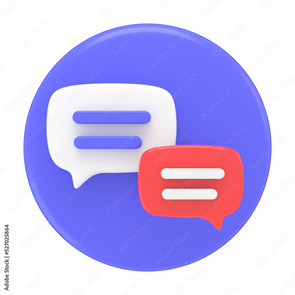 Message icon. 3D icon design. Message icon. 3D icon design.