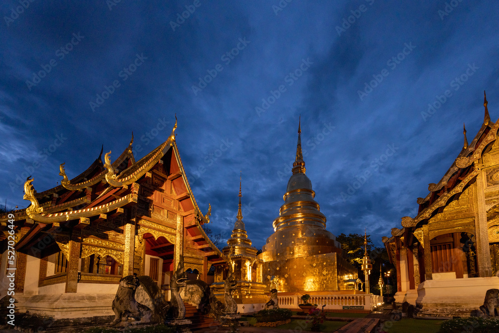 The royal monastery was beautifully lit up at night. and the sky at twilight
The royal monastery was beautifully lit up at night. and the sky at twilight