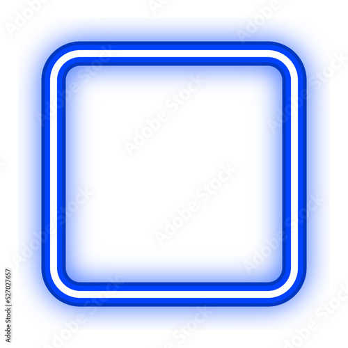 round square neon frame
