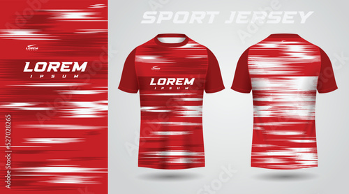 red white shirt sport jersey design