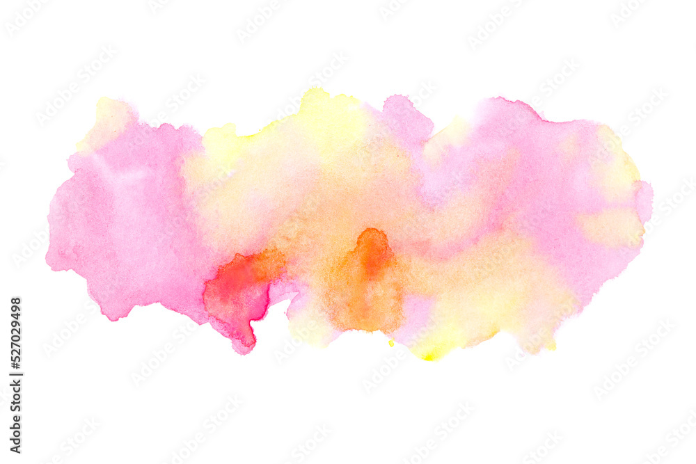 watercolor paint on white background