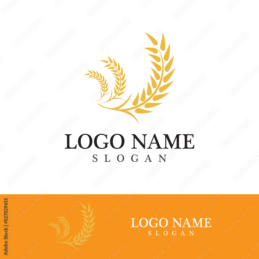 Agriculture wheat vector Agriculture wheat vector