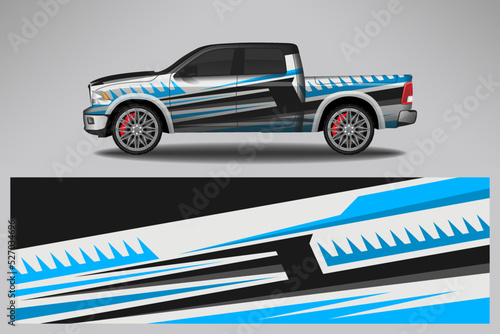 Car decal wrap livery design. Graphic abstract line racing background Vector design for vehicle, race car, rally, adventure livery camouflage.
