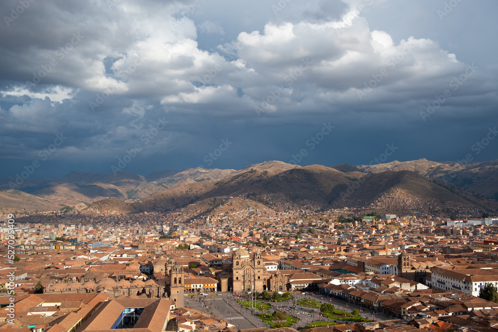 A view of the city of Cusco, Peru