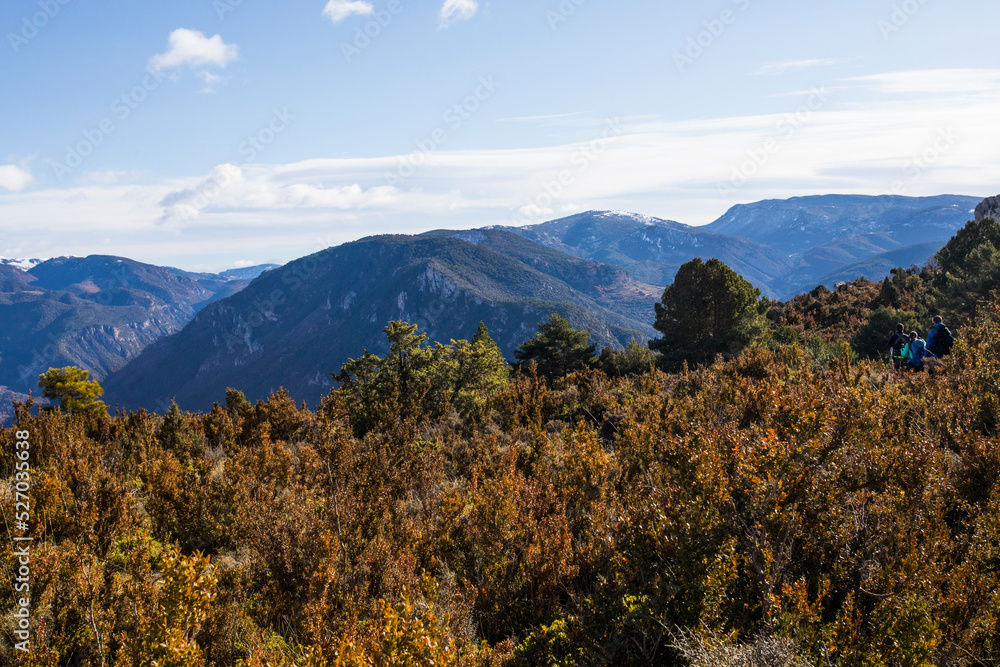 Autumn landscape in Pallars Jussa, Lleida, Pyrenees, Spain