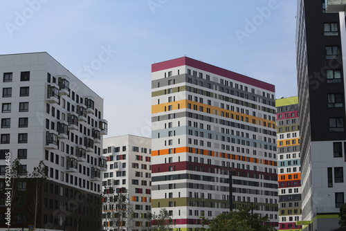 Photos New building facade in housing complex Green Park
